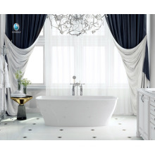 роскошный дизайн ванной комнаты камня смолаы материал не желтый крытые ванны для одного человека горячие ванна